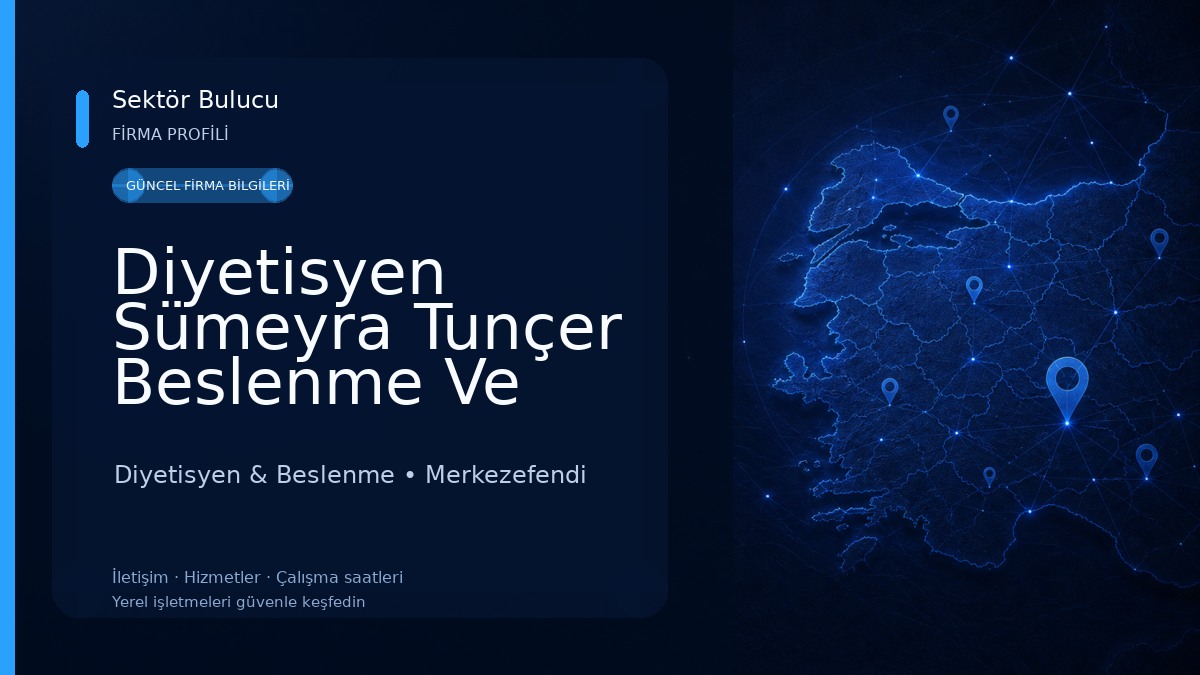 Diyetisyen Sümeyra Tunçer Beslenme Ve Diyet Merkezi 