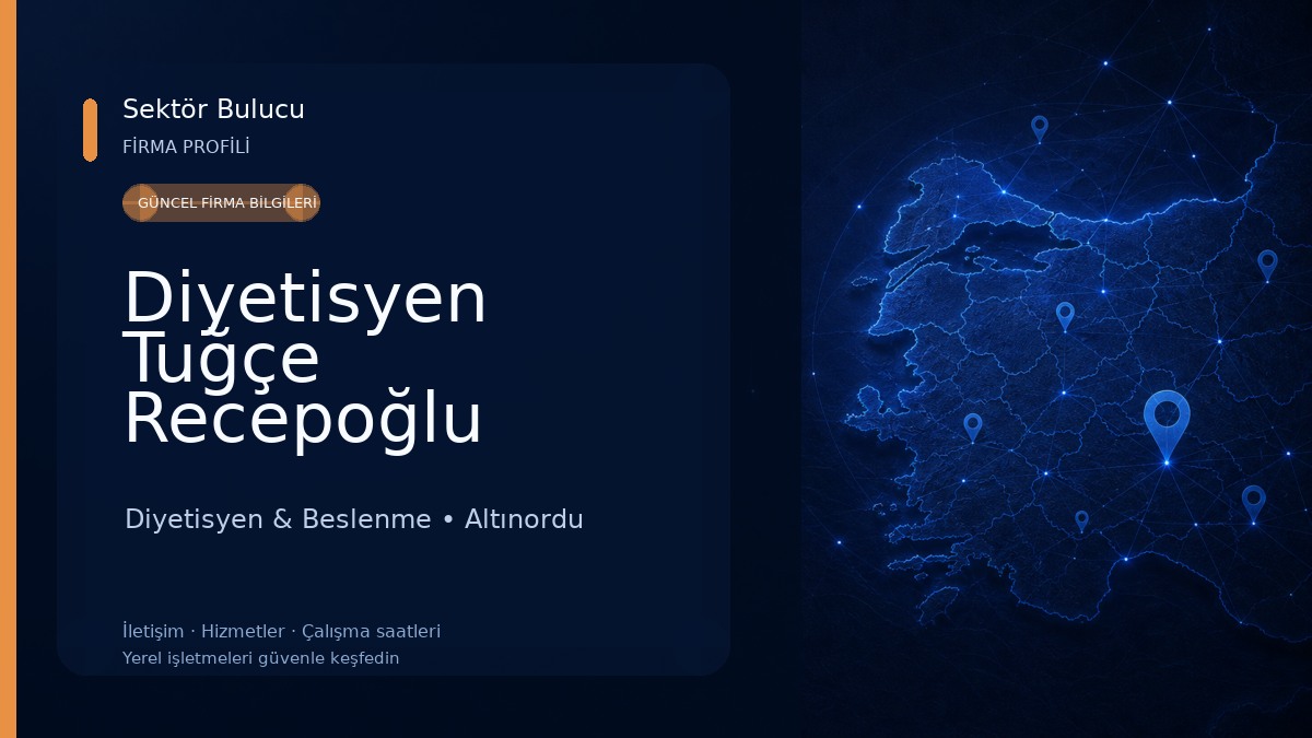 Diyetisyen Tuğçe Recepoğlu Beslenme ve Diyet Merkezi