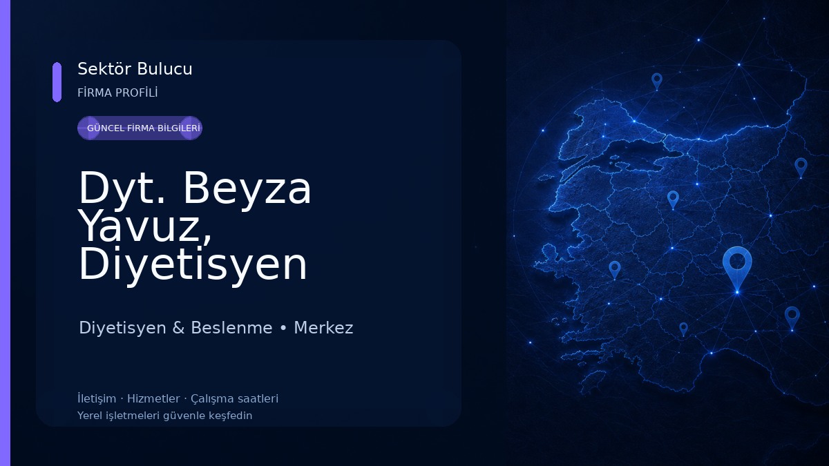 Dyt. Beyza Yavuz, Diyetisyen