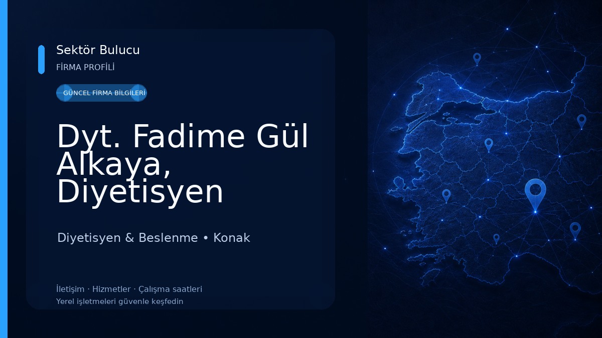 Dyt. Fadime Gül Alkaya, Diyetisyen 