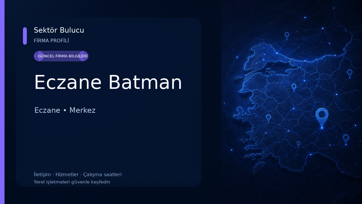Eczane Batman