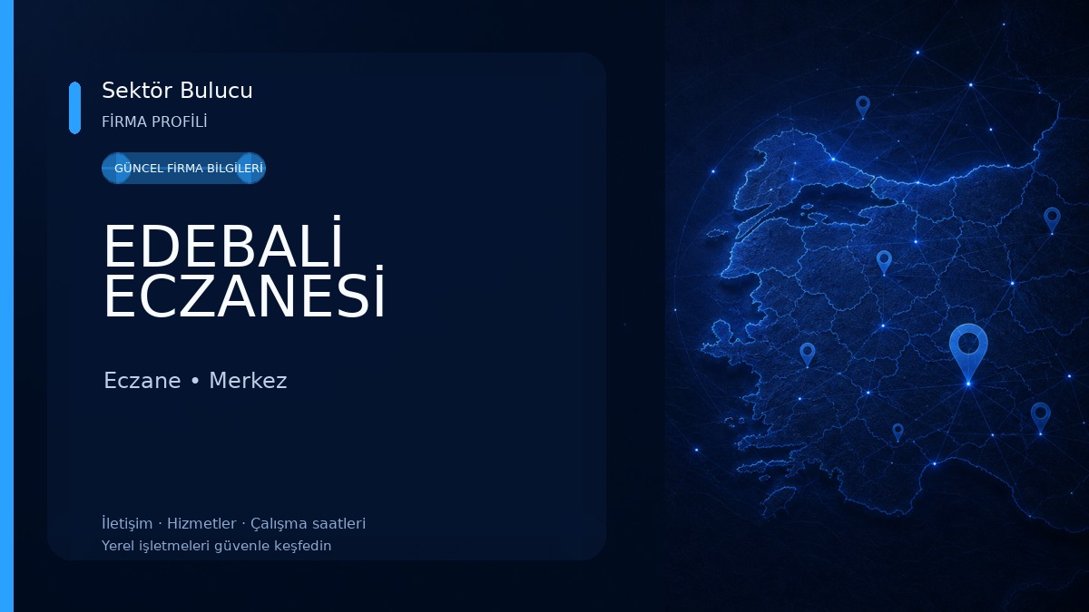 EDEBALİ ECZANESİ Eczane