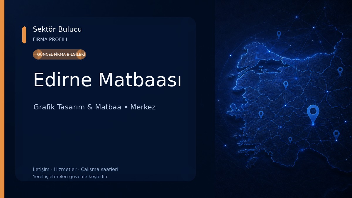Edirne Matbaası Grafik Tasarım & Matbaa