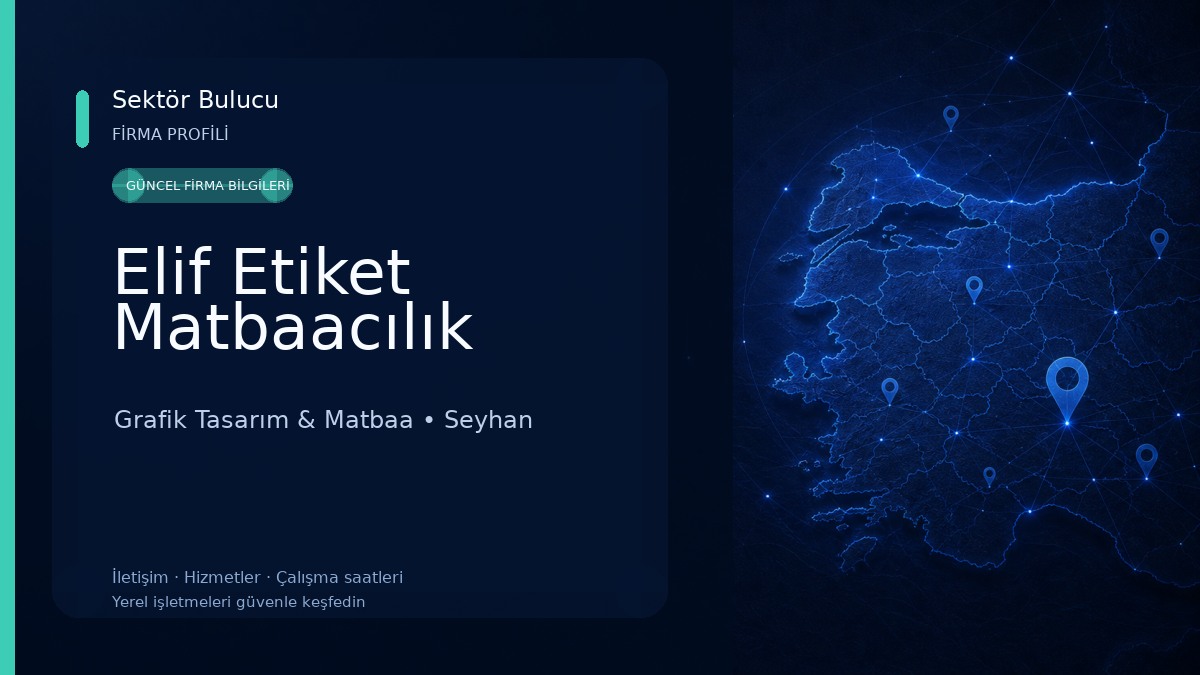 Elif Etiket Matbaacılık Grafik Tasarım & Matbaa