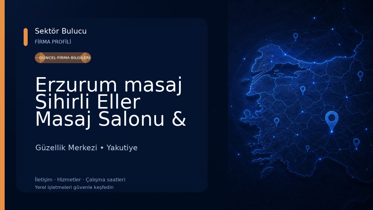 Erzurum masaj Sihirli Eller Masaj Salonu & Spa Güzellik Merkezi