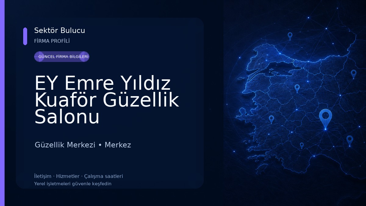 EY Emre Yıldız Kuaför Güzellik Salonu Güzellik Merkezi