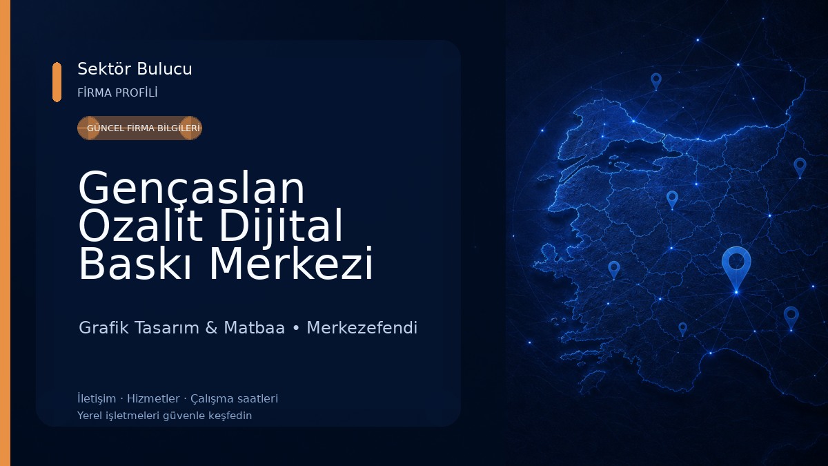 Gençaslan Ozalit Dijital Baskı Merkezi Grafik Tasarım & Matbaa