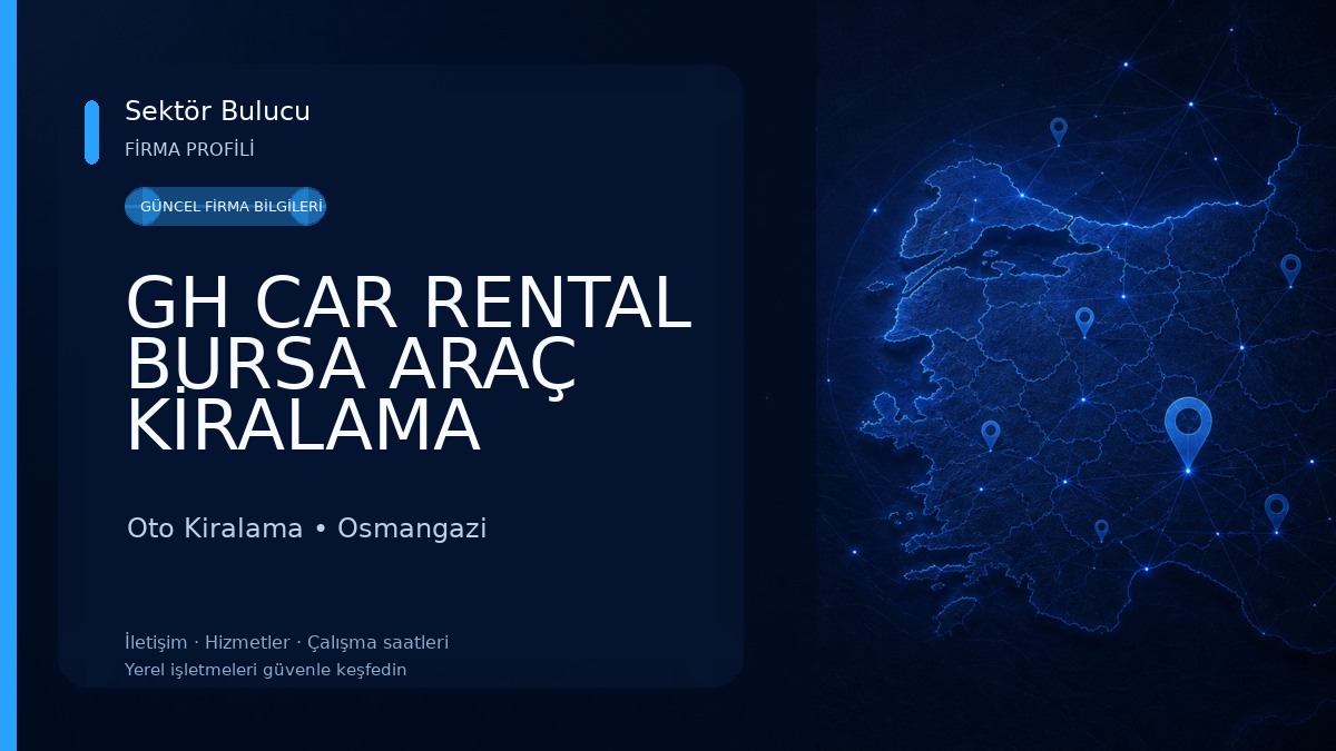 GH CAR RENTAL BURSA ARAÇ KİRALAMA Oto Kiralama