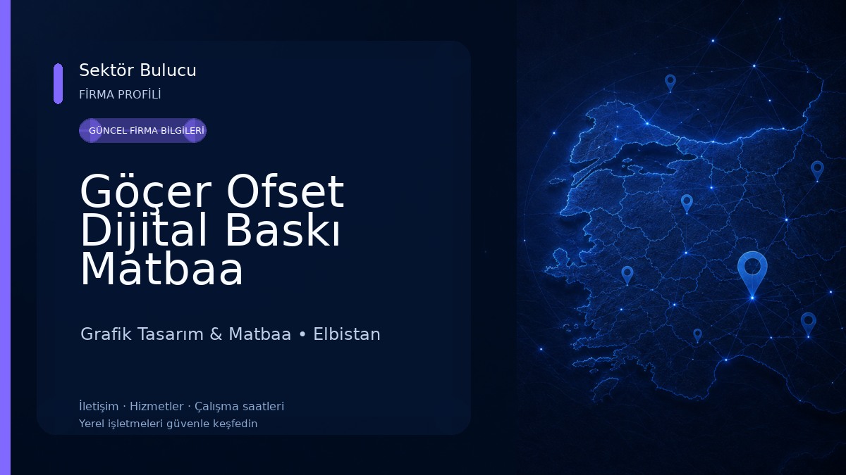 Göçer Ofset Dijital Baskı Matbaa Grafik Tasarım & Matbaa