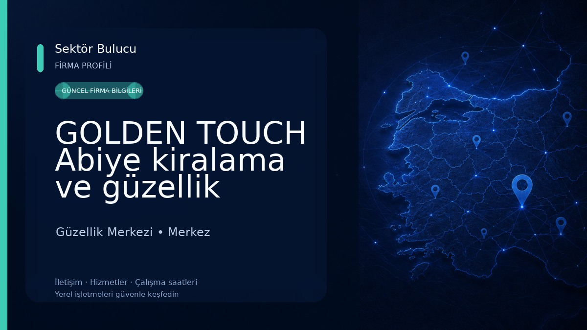 GOLDEN TOUCH Abiye kiralama ve güzellik stüdyo Güzellik Merkezi
