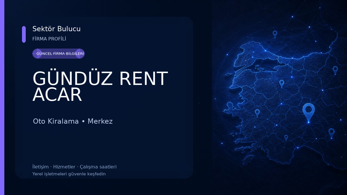 GÜNDÜZ RENT ACAR Oto Kiralama