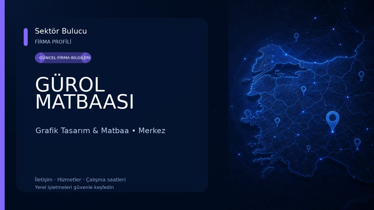 GÜROL MATBAASI Grafik Tasarım & Matbaa
