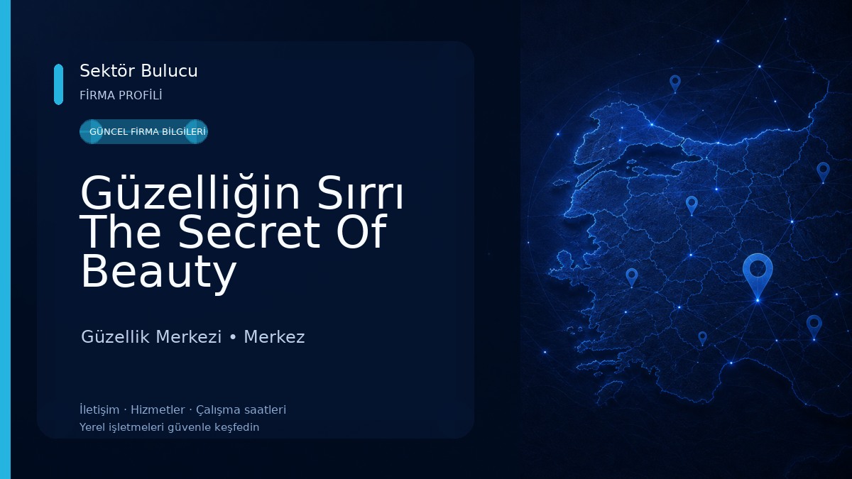 Güzelliğin Sırrı The Secret Of Beauty Güzellik Merkezi