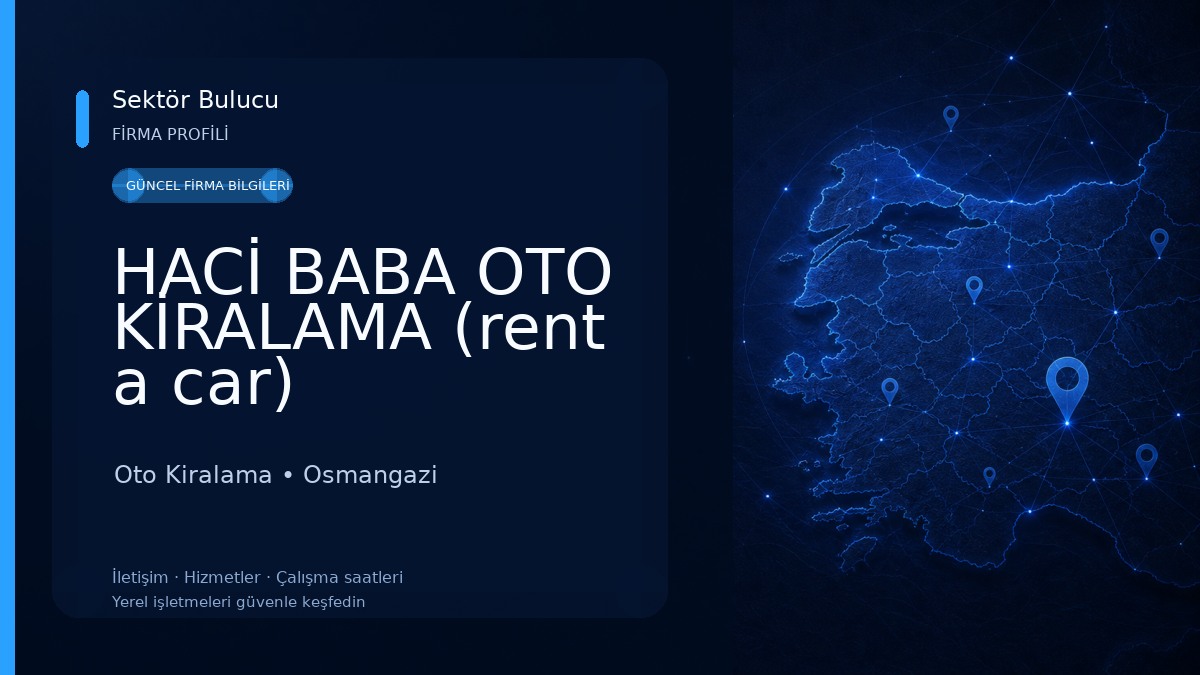 HACİ BABA OTO KİRALAMA (rent a car) Oto Kiralama