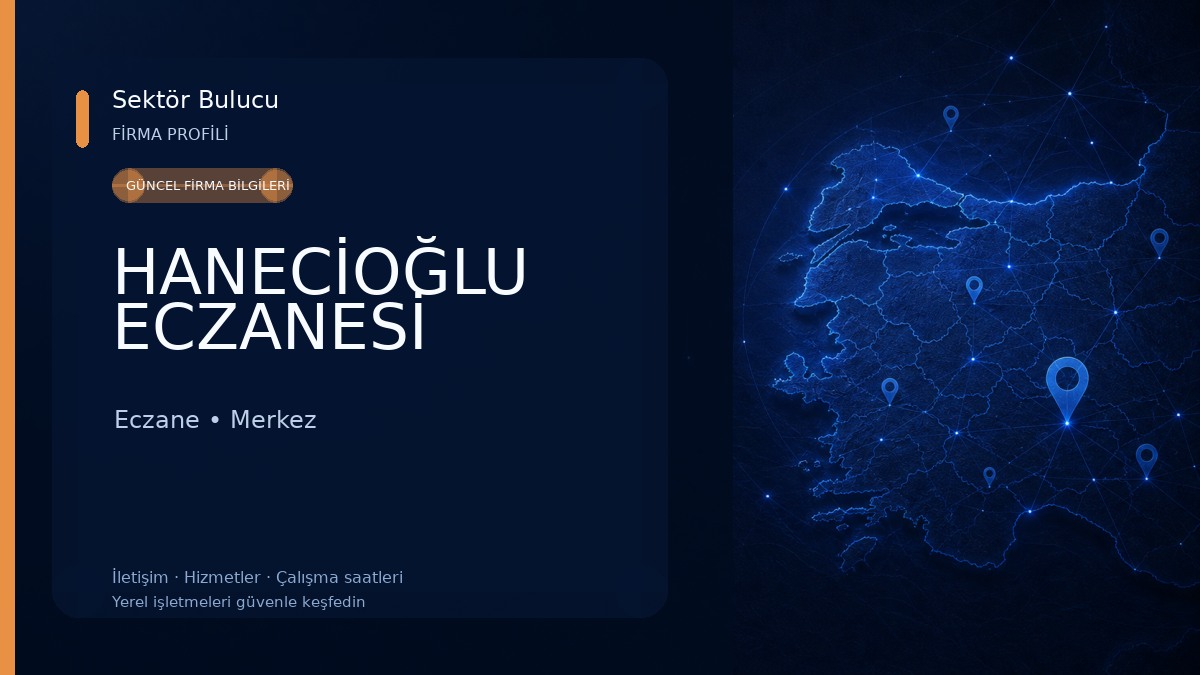 HANECİOĞLU ECZANESİ Eczane