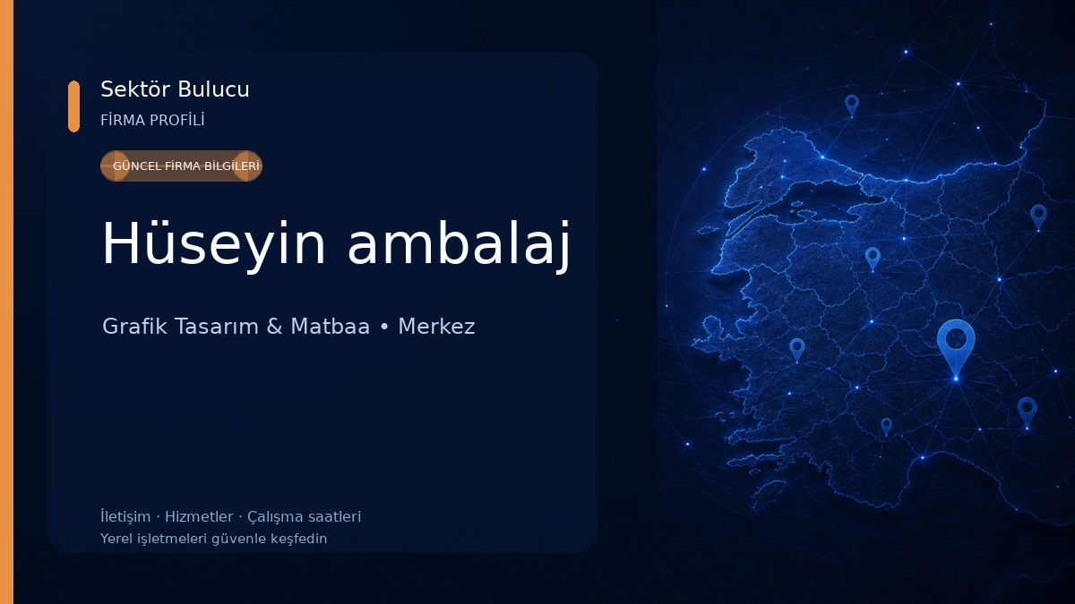 Hüseyin ambalaj Grafik Tasarım & Matbaa