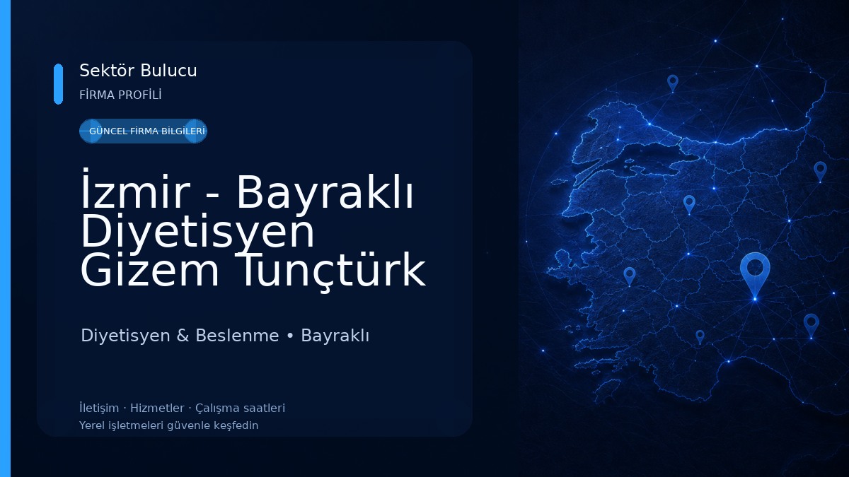 İzmir - Bayraklı Diyetisyen Gizem Tunçtürk Ege Diyetisyen & Beslenme