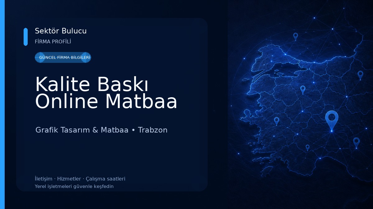 Kalite Baskı Online Matbaa 
