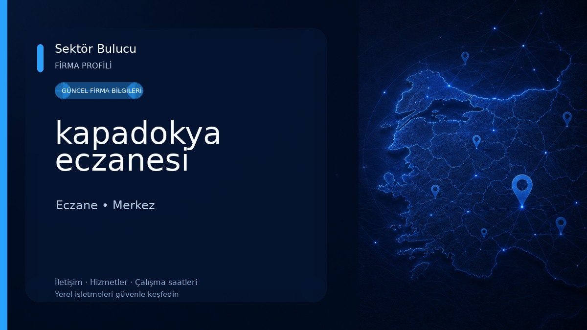 kapadokya eczanesi
