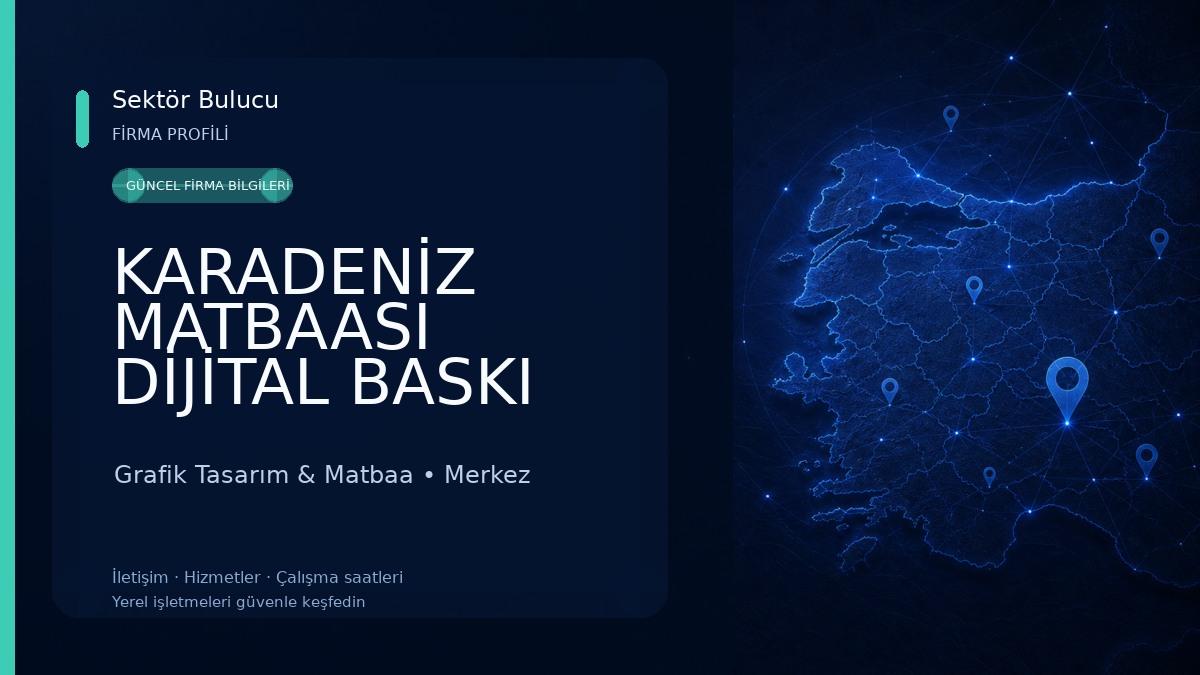 KARADENİZ MATBAASI DİJİTAL BASKI MERKEZİ