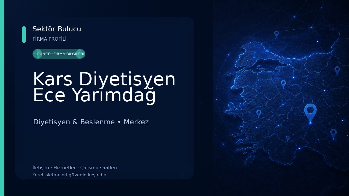 Kars Diyetisyen Ece Yarımdağ Diyetisyen & Beslenme
