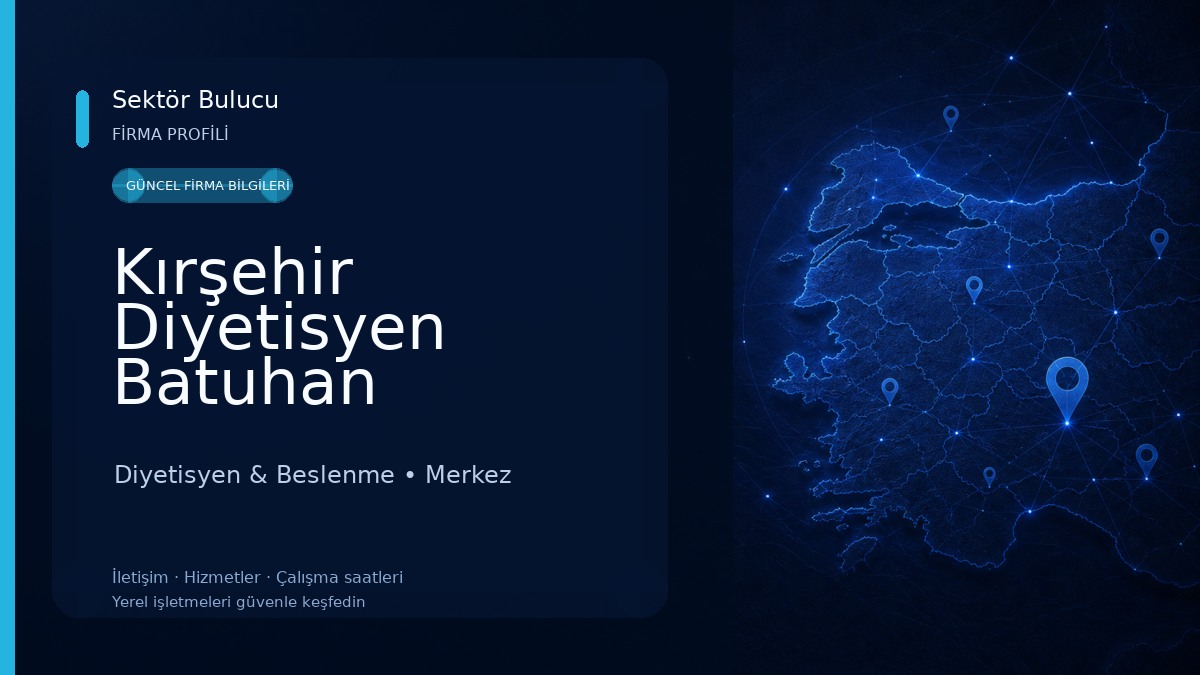 Kırşehir Diyetisyen Batuhan Dokumacı Beslenme ve Diyet Danışmanlığı Diyetisyen & Beslenme