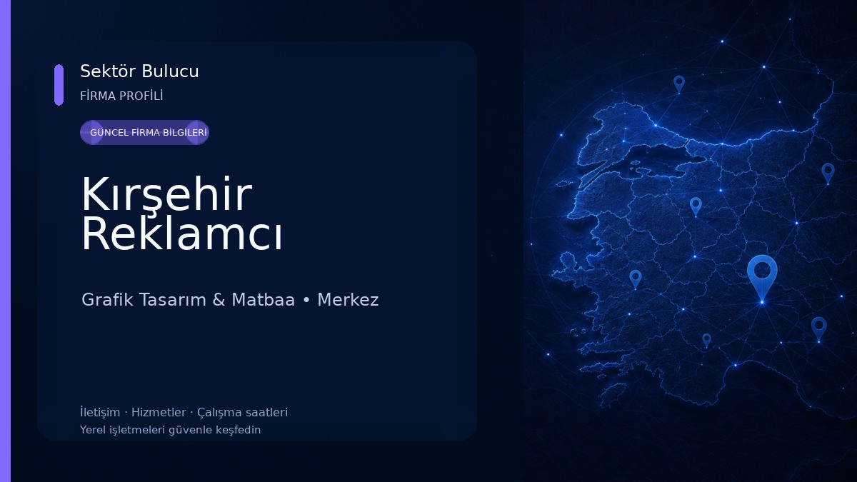 Kırşehir Reklamcı Grafik Tasarım & Matbaa