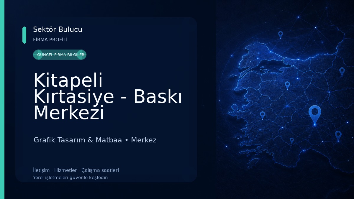 Kitapeli Kırtasiye - Baskı Merkezi Kırklareli Grafik Tasarım & Matbaa