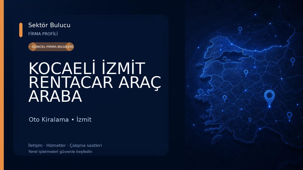 KOCAELİ İZMİT RENTACAR ARAÇ ARABA KİRALAMA 