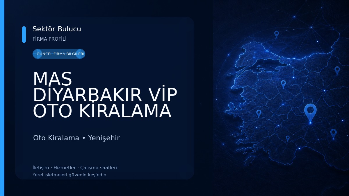 MAS DİYARBAKIR VİP OTO KİRALAMA TRANSFER 