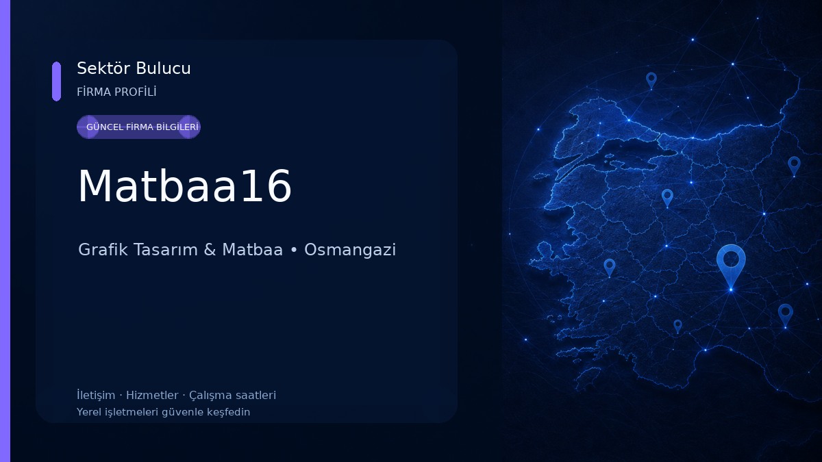 Matbaa16 Grafik Tasarım & Matbaa