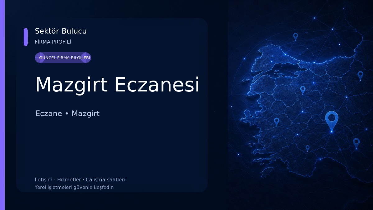 Mazgirt Eczanesi Eczane