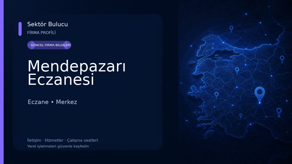 Mendepazarı Eczanesi