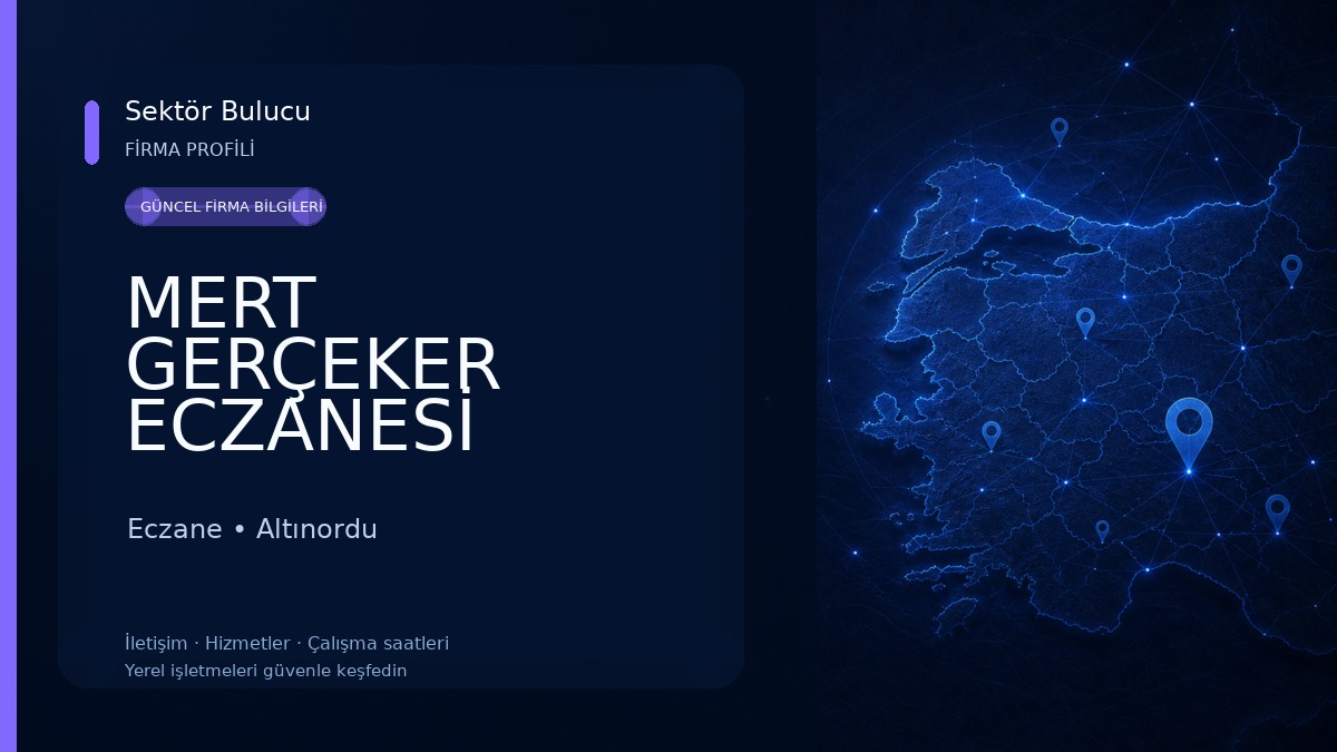 MERT GERÇEKER ECZANESİ
