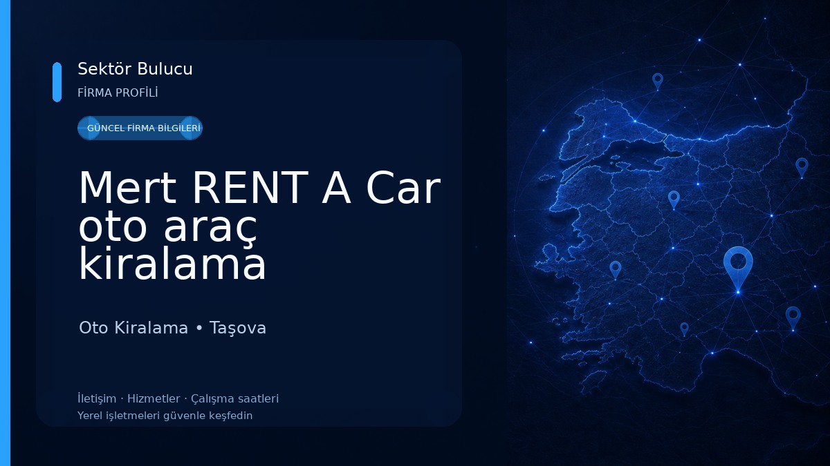 Mert RENT A Car oto araç kiralama Oto Kiralama