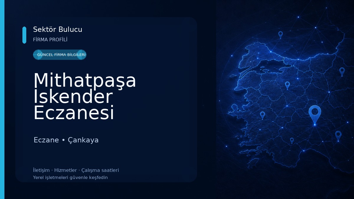 Mithatpaşa İskender Eczanesi