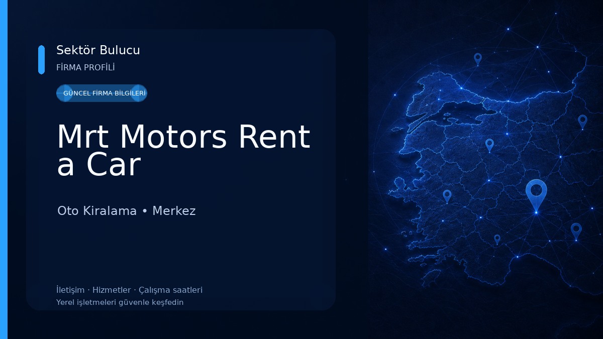 Mrt Motors Rent a Car Oto Kiralama