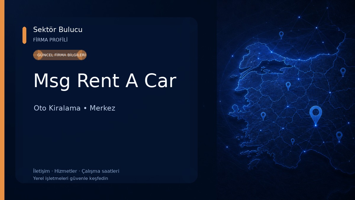 Msg Rent A Car Oto Kiralama