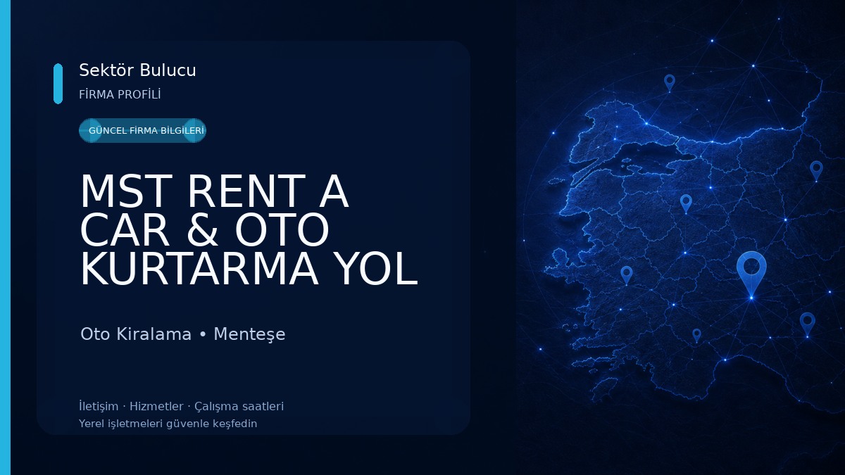 MST RENT A CAR & OTO KURTARMA YOL YARDIM ÇEKİCİ HİZMETİ Oto Kiralama