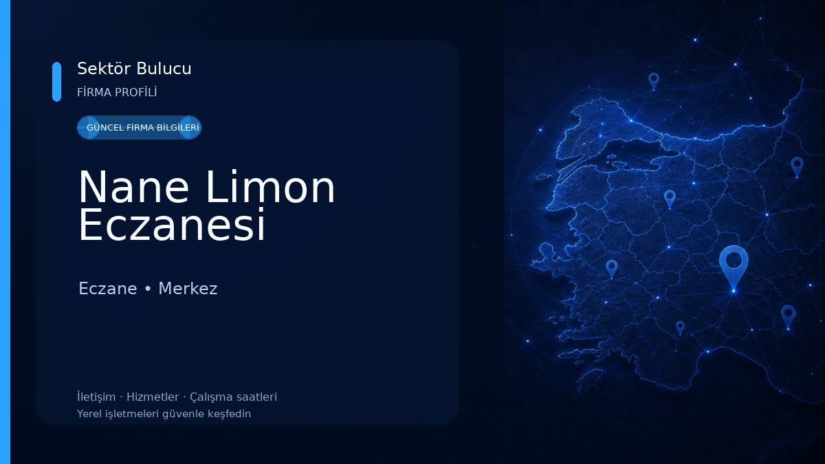 Nane Limon Eczanesi Eczane