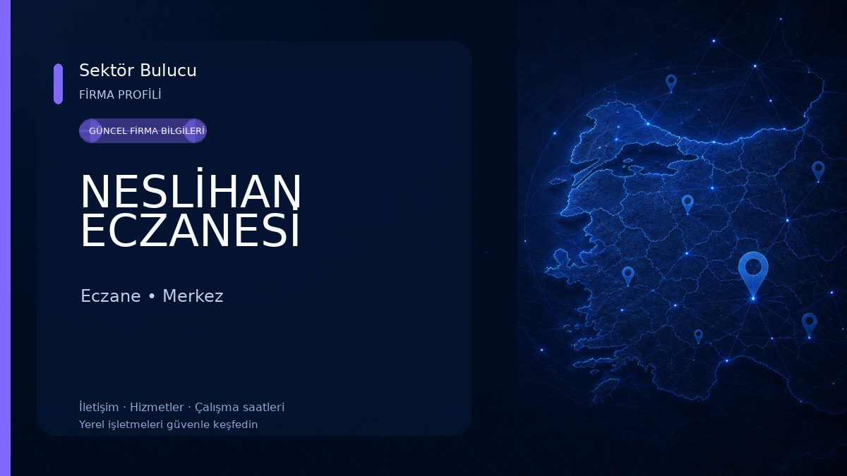 NESLİHAN ECZANESİ Eczane