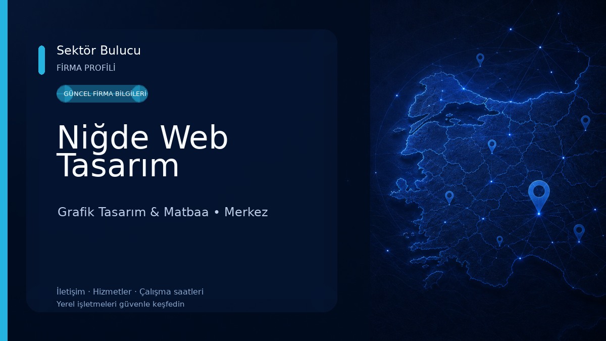 Niğde Web Tasarım Grafik Tasarım & Matbaa