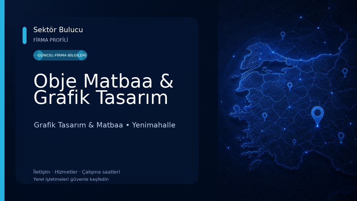 Obje Matbaa & Grafik Tasarım Grafik Tasarım & Matbaa