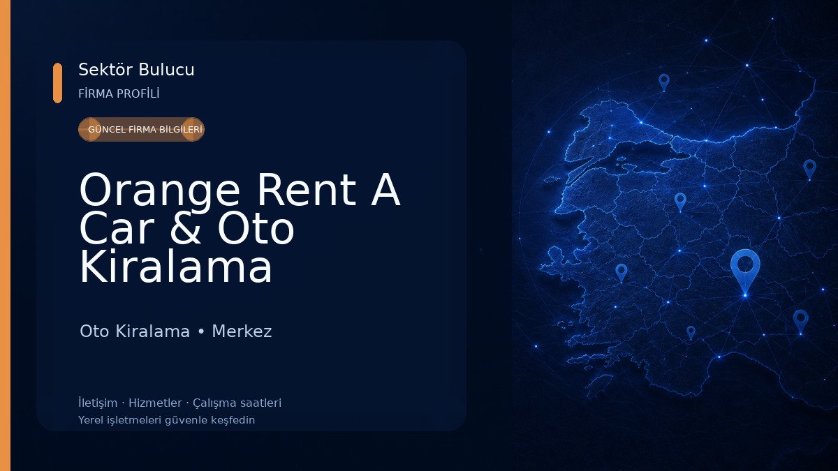 Orange Rent A Car & Oto Kiralama Oto Kiralama