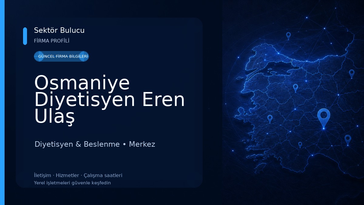 Osmaniye Diyetisyen Eren Ulaş