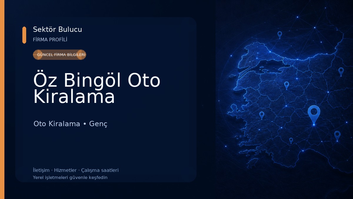 Öz Bingöl Oto Kiralama Oto Kiralama