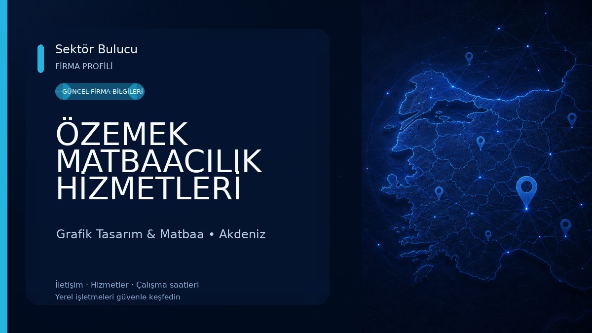 ÖZEMEK MATBAACILIK HİZMETLERİ