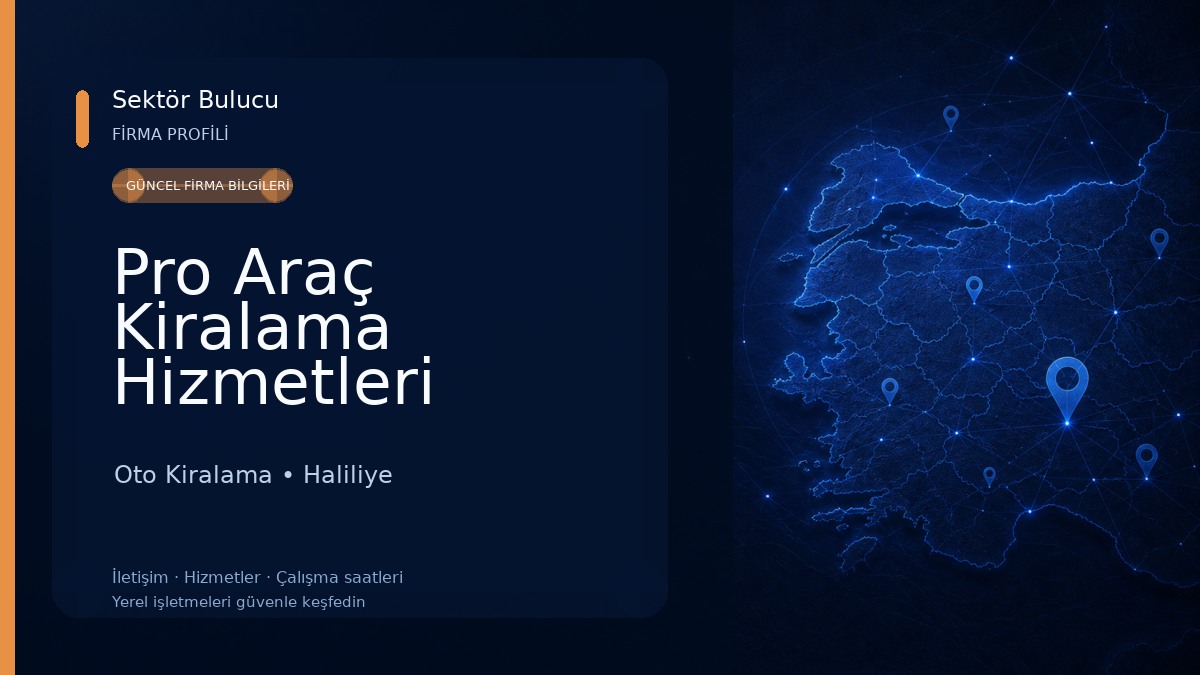 Pro Araç Kiralama Hizmetleri Oto Kiralama
