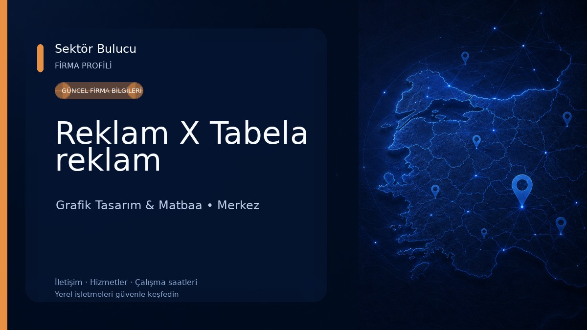 Reklam X Tabela reklam 