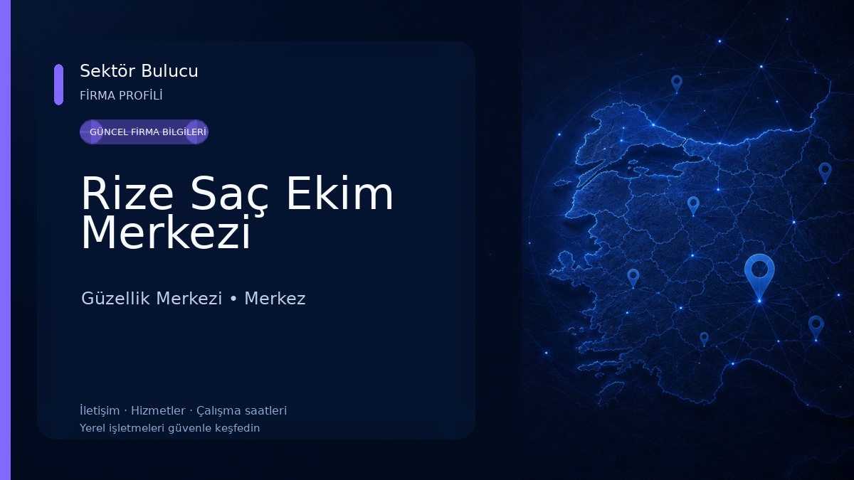 Rize Saç Ekim Merkezi Güzellik Merkezi